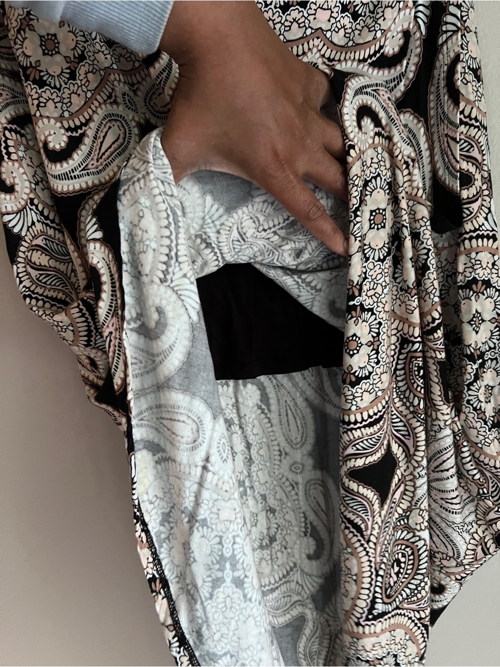 Anthropologie Maeve Corvo Wrap Skirt Paisley Pull‎ On Stretch Size XS - Picture 5 of 12